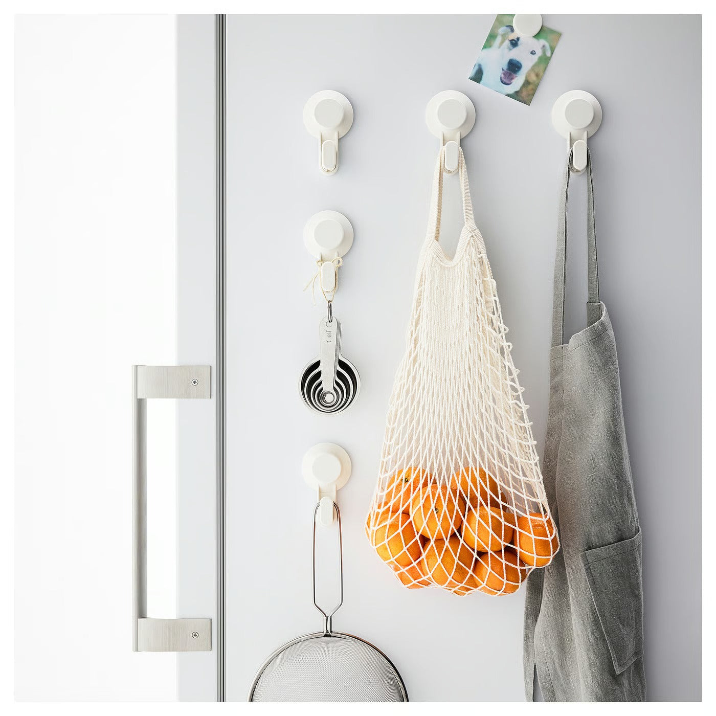 (12 Piece) IKEA TISKEN Hook with suction cup, white