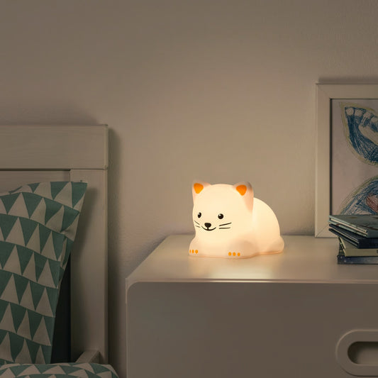 IKEA TÖVÄDER LED night light, cat battery operated
