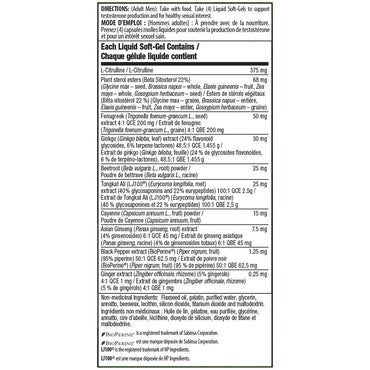 Testosterone RED with Nitric Oxide Booster 120 Soft Gels