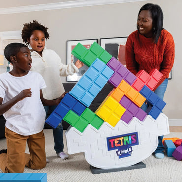 Tetris XL Tumble Tower Game – Giant 6ft Stacking Challenge for Indoor & Outdoor Play