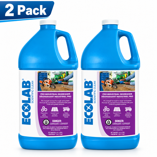 (2 Pack) ECOLAB Professional Strength Industrial Degreaser, 3.8 L