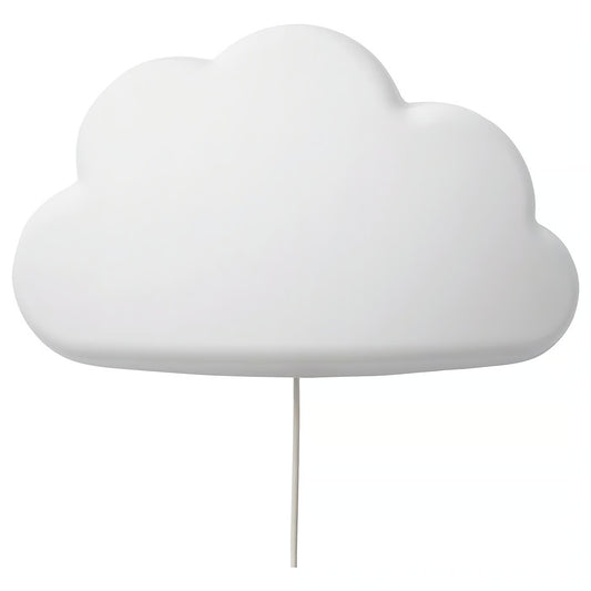 IKEA UPPLYST Cloud-Shaped LED Wall Lamp for Kids – White