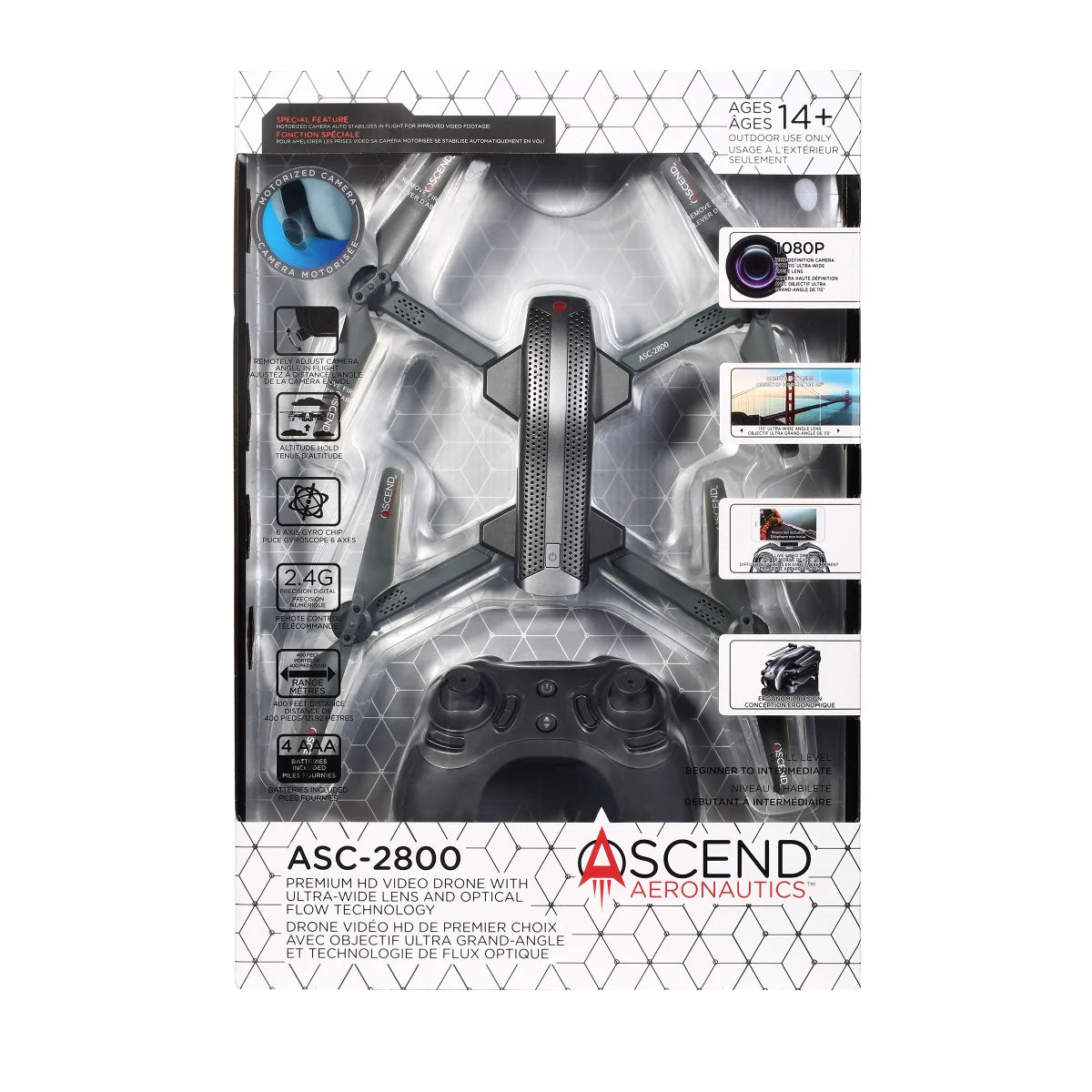 Ultra-Wide Lens HD Video Drone with Optical Flow Technology