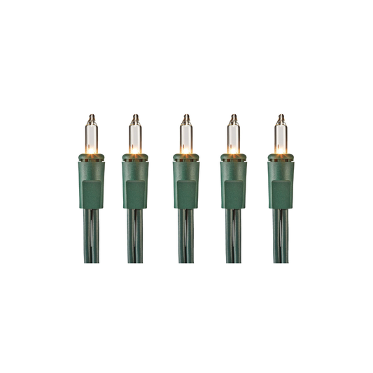 100 Clear Mini Christmas Lights 23-ft