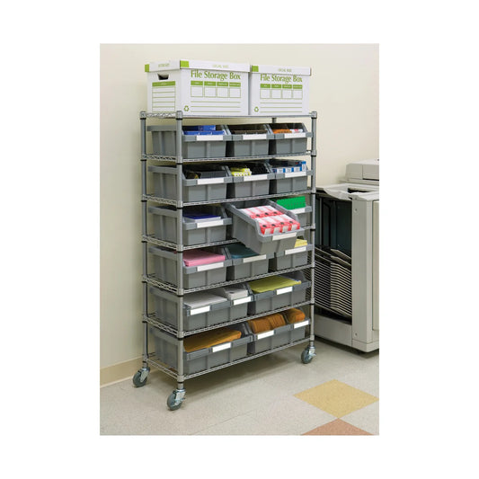 Vancouver Classics 7-Tier Steel Wire Shelving 16 Bin
