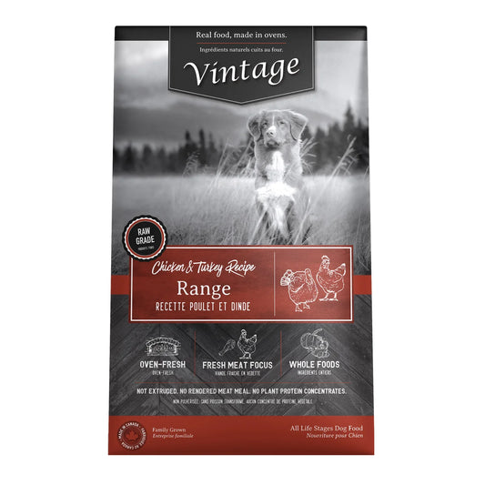 Vintage Oven-Fresh Range Chicken and Turkey Recipe Dog Food, 9.08 kg (20 lb.)