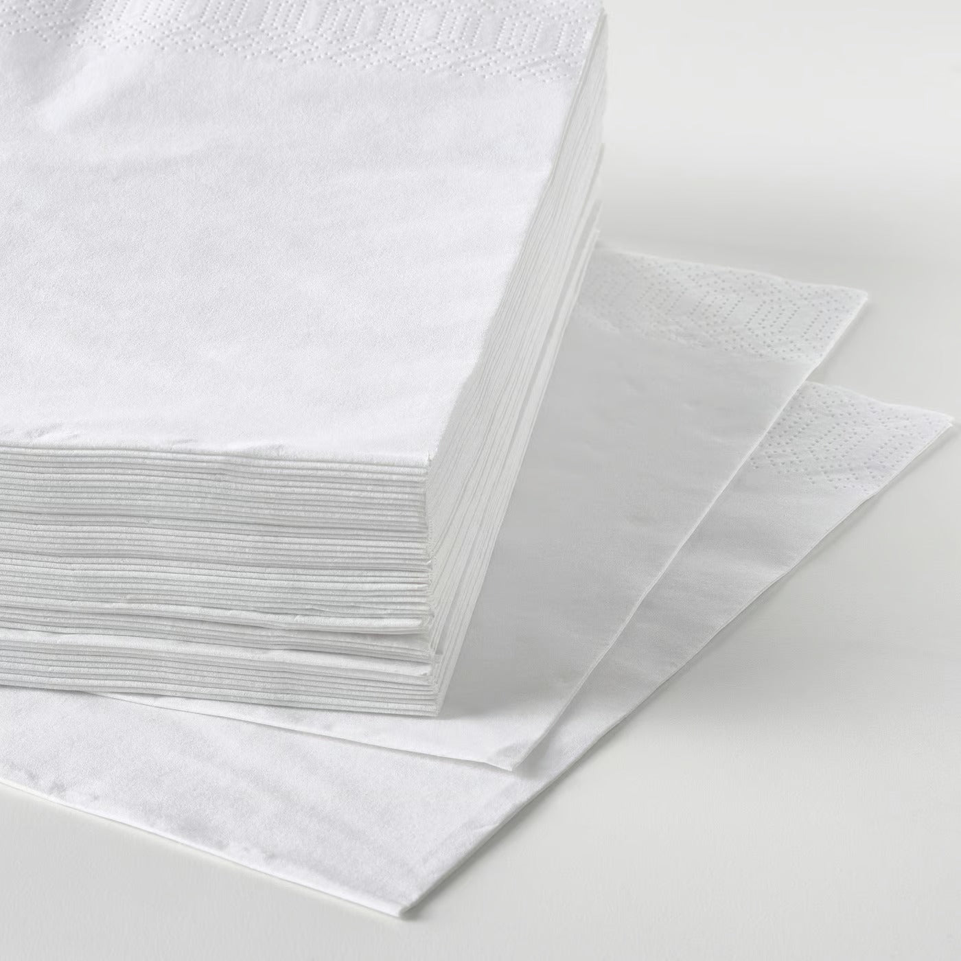 (200 PACK) IKEA Paper Napkins – 40 × 40 cm - White