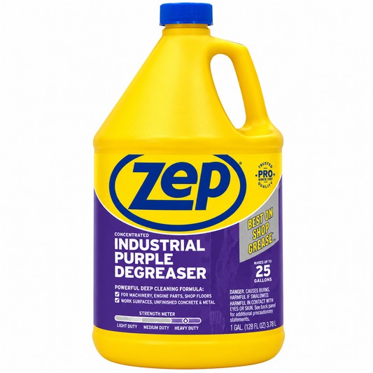 Zep Industrial Purple Degreaser, 3.78 L, Concentrated Heavy-Duty Cleaner for Grease, Oil & Dirt, Multi-Purpose Surface Cleaning Liquid for Garages, Workshops, Tools & Industrial Equipment