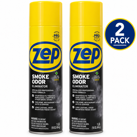 (2 Pack) Zep Smoke Odour Eliminator Aerosol Spray, 540 mL