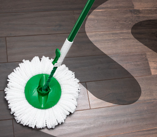 Libman Tornado Spin Mop System with Bucket & Washable Microfiber Mop Head