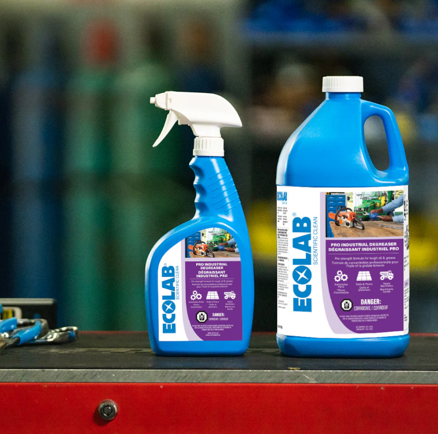 (2 Pack) ECOLAB Pro Industrial Degreaser Professional Strength Spray, 946 mL