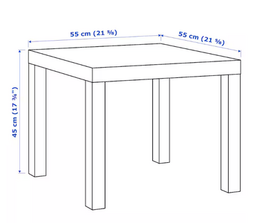 IKEA Lack - Small Coffee Table, Side Table Beige