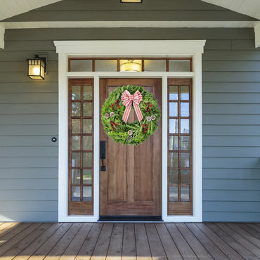 Winter Garden Wreath – Premium Whimsical Theme – 71 cm (28 in.)