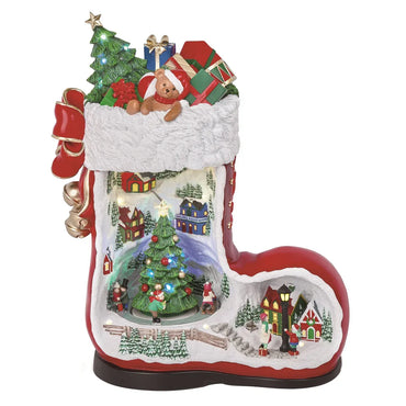 Santa Boot with Music 44.2 cm (17.4 in.)