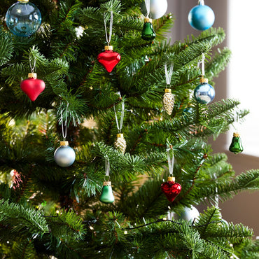 (40-Pack) IKEA VINTERFINT Christmas Tree Ornaments, Glass Bauble Set, Mixed Shapes & Colours, Decorative Hanging Xmas Balls for Christmas Trees, Holiday Parties & Festive Home Décor (Copy)