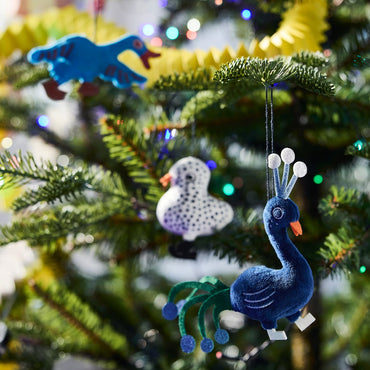 (3 Piece) IKEA VINTERFINT Christmas Tree Bird Ornaments, Mixed Colours, Decorative Hanging Bird Decorations for Christmas Trees, Festive Holiday Home Décor
