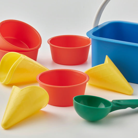 (10-Piece) IKEA Kids Sand Ice Cream Play Set – Multicolor