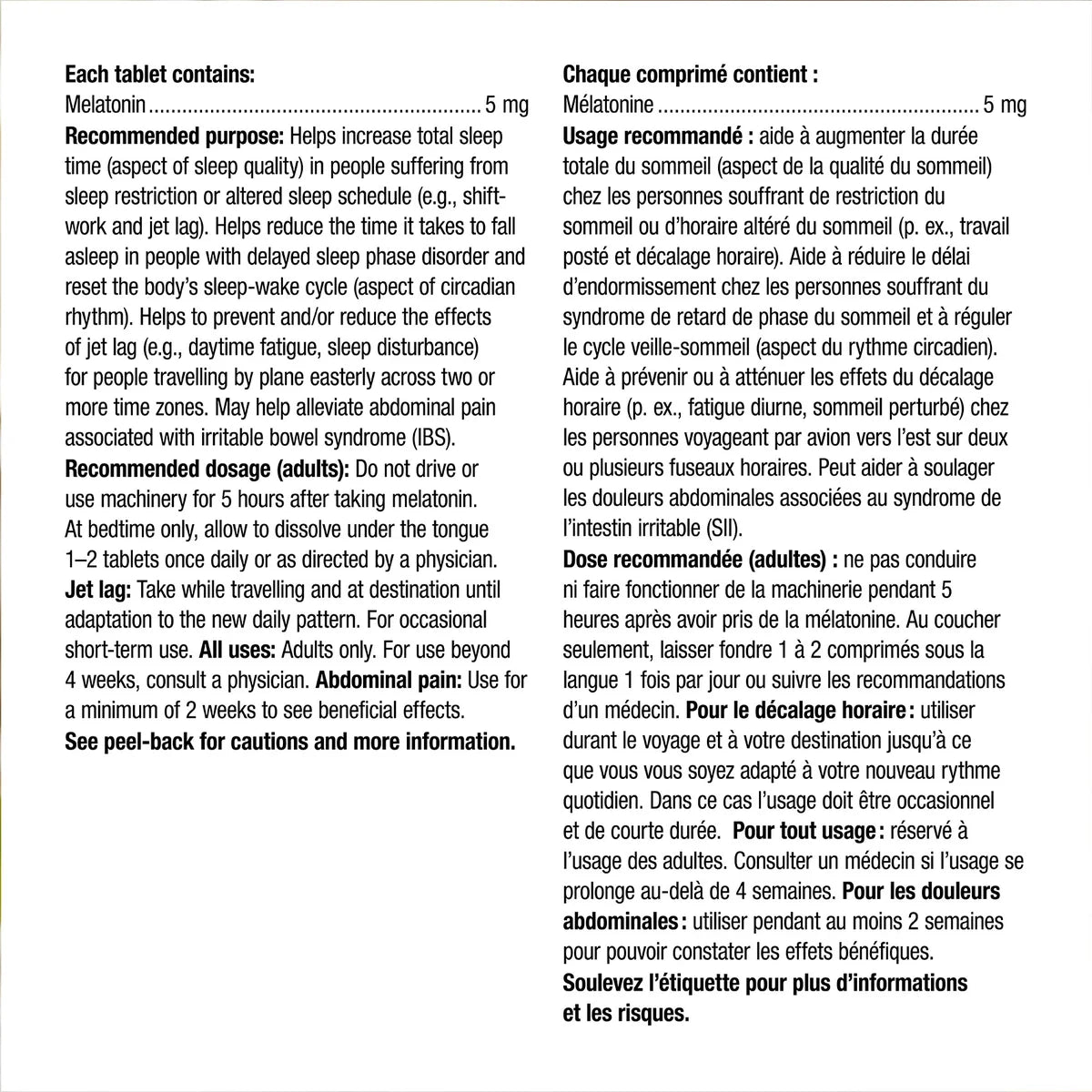 webber naturals Melatonin 5 mg Extra Strength Easy Dissolve, 400 Sublingual Tablets