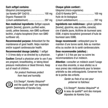webber naturals Ubiquinol 100 mg, 2 x 100 Softgels