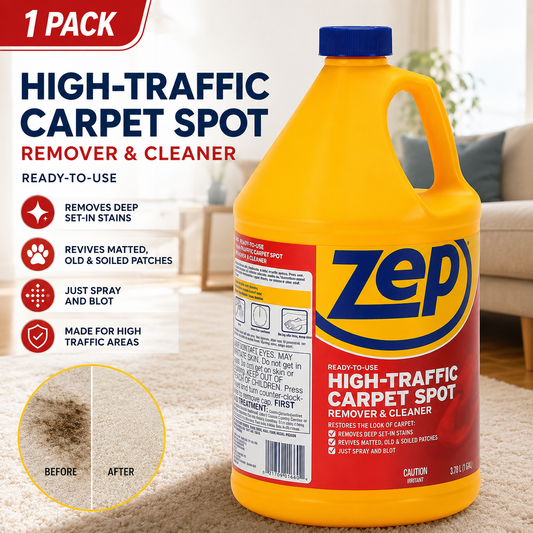 ZEP High Traffic Carpet Cleaner Solution, 3.78 L