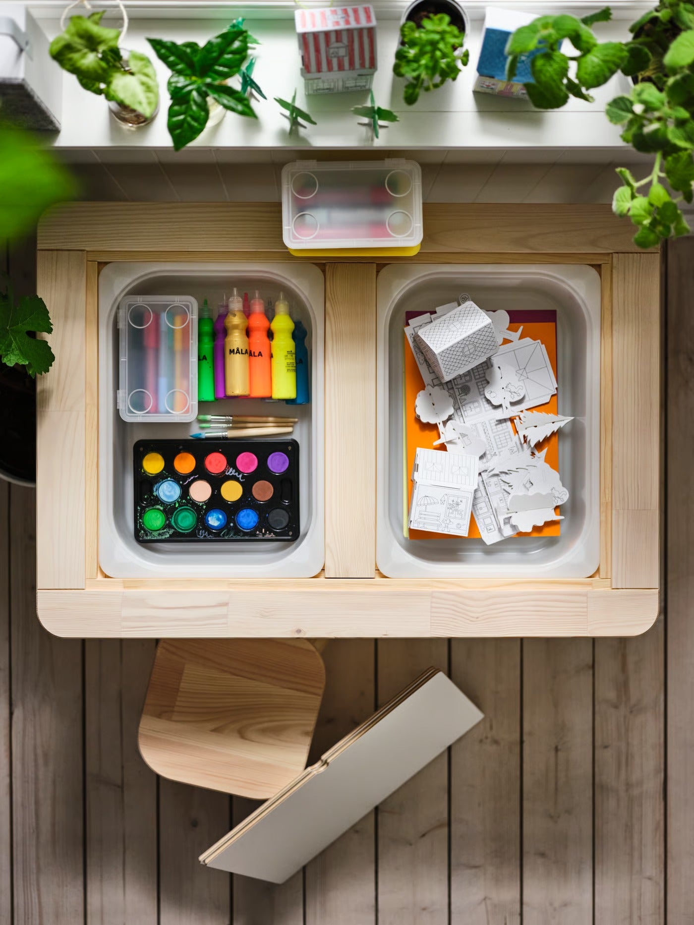 (10 Piece) IKEA MALA Cardboard Town Craft Template Set – Build, Color & Create Kids DIY Activity