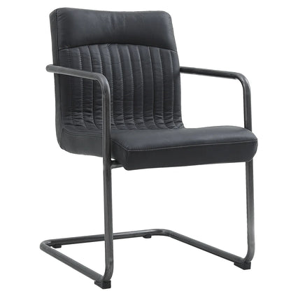 Nella Top Grain Leather Armchair, 2-pack