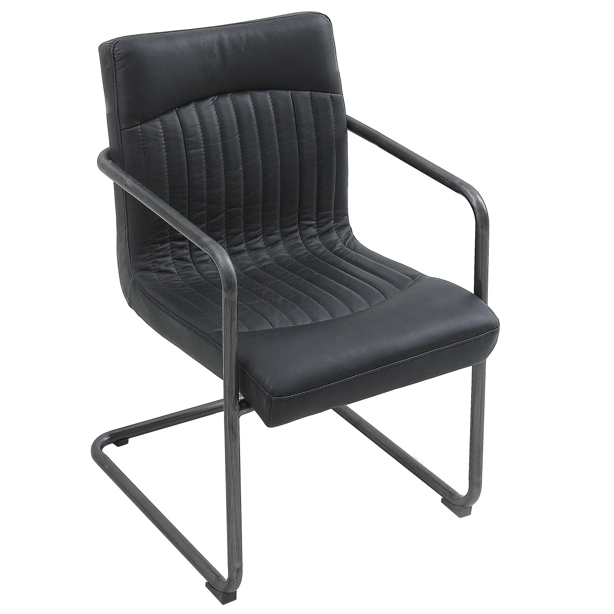 Nella Top Grain Leather Armchair, 2-pack