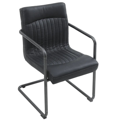 Nella Top Grain Leather Armchair, 2-pack