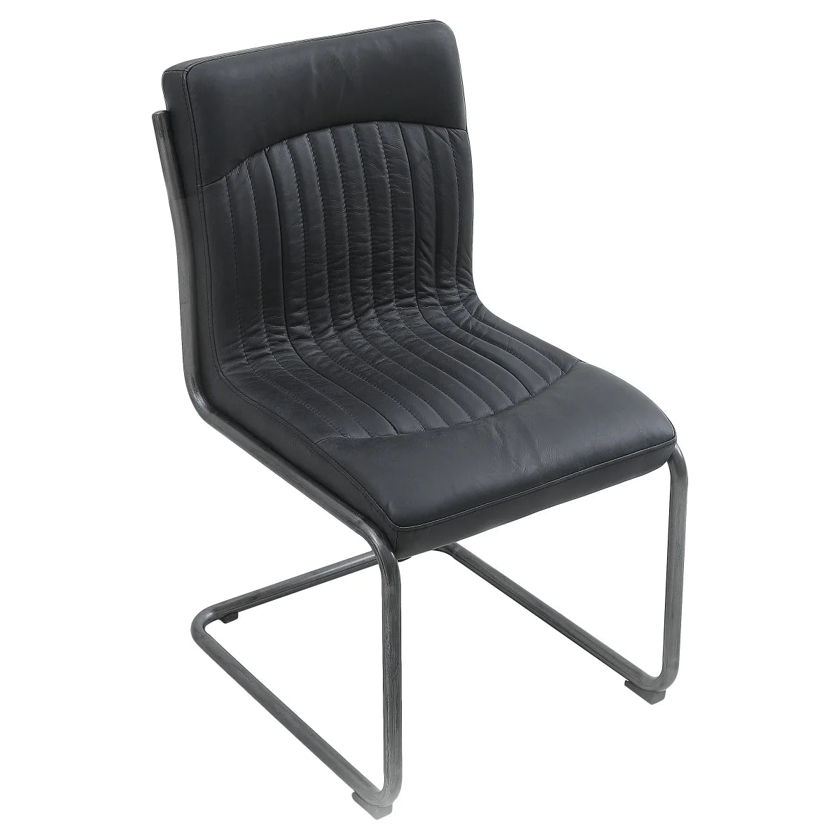 Nella Top Grain Leather Chair, 2-pack