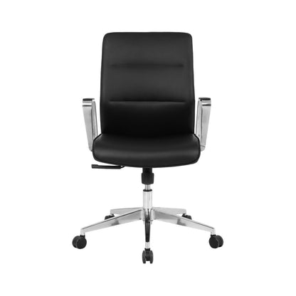 TygerClaw Black Mid-back Microfibre Polyurethane Office Chair