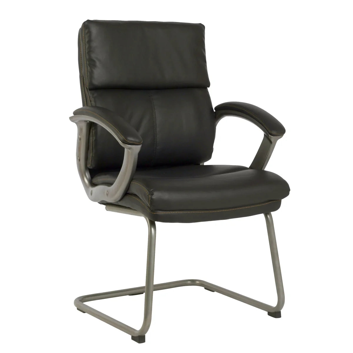 TygerClaw Mid Back Guest Office Chair, Black