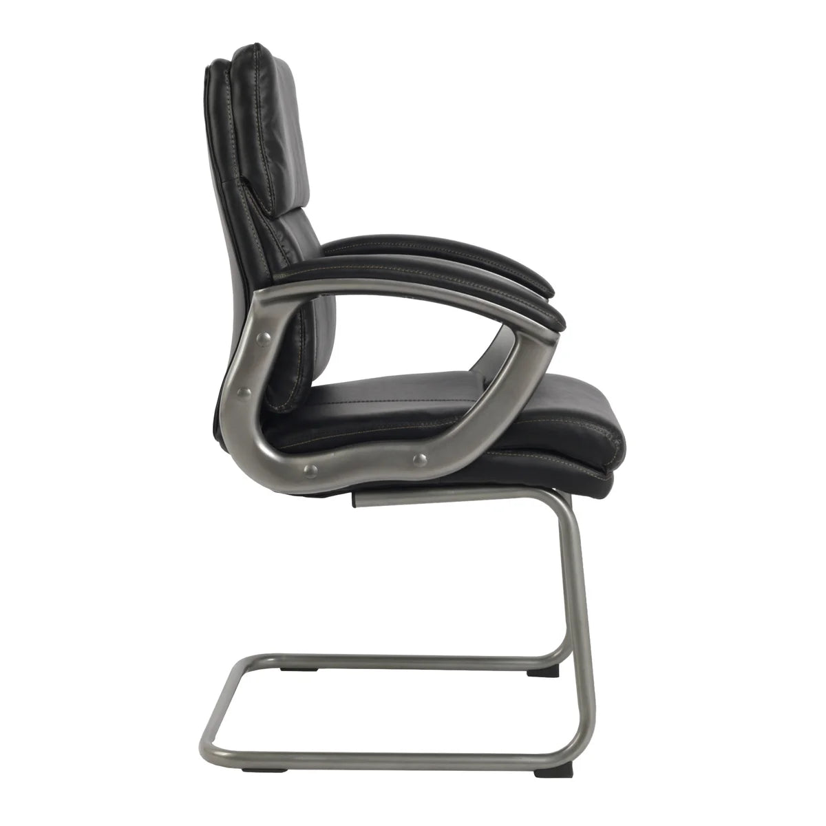TygerClaw Mid Back Guest Office Chair, Black