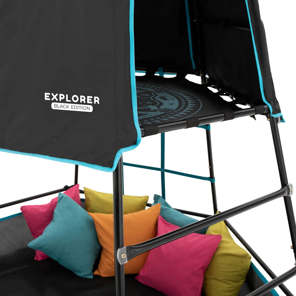 TP Black Explorer with Sandpit and Black Explorer Swing Arm