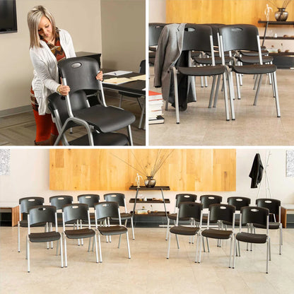 Lifetime Premium Commercial Stacking Office Chairs, 14-pack