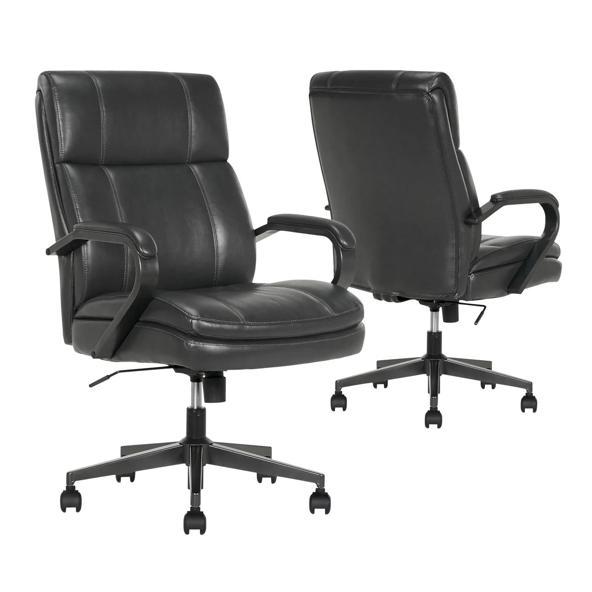 True Innovations Contoured Mid-Back Manager Office Chair