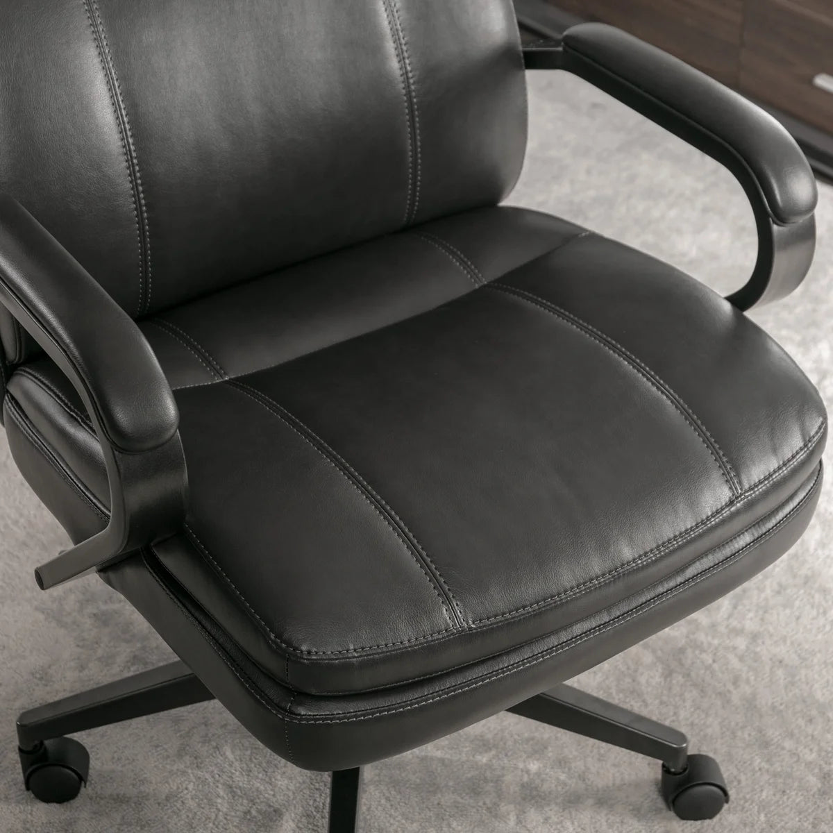 True Innovations Contoured Mid-Back Manager Office Chair