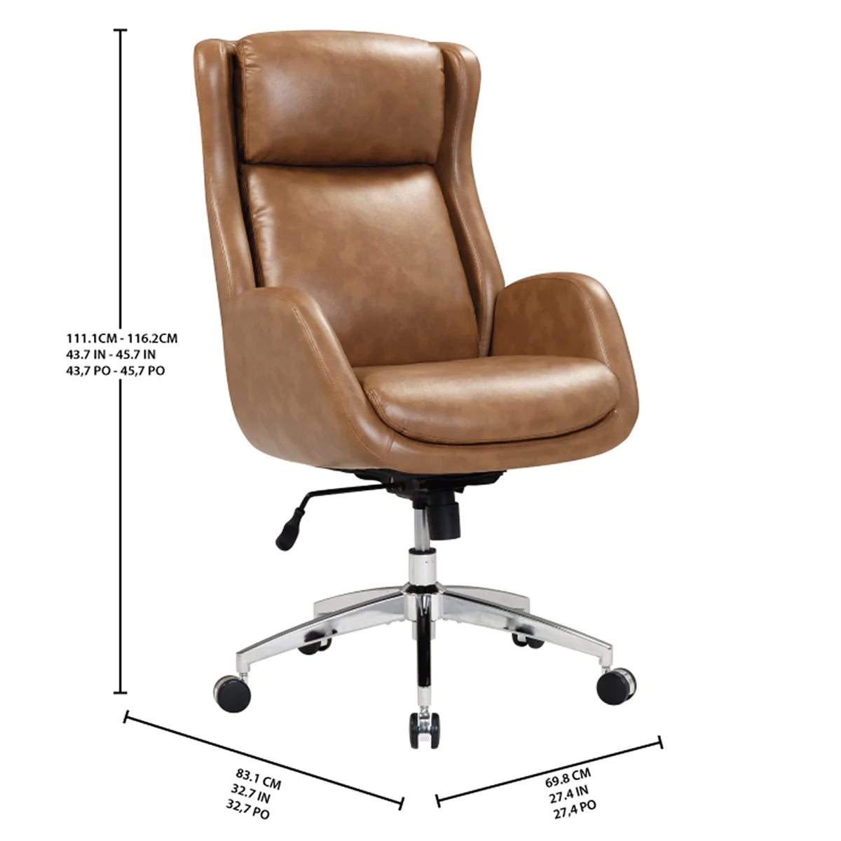 Sealy Jackson Executive Wingback Office Chair