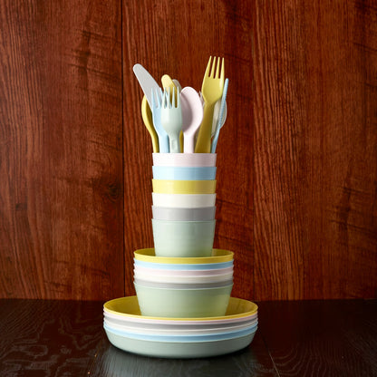 (18-Piece) IKEA KALAS Kids Cutlery Set – Mixed Colors