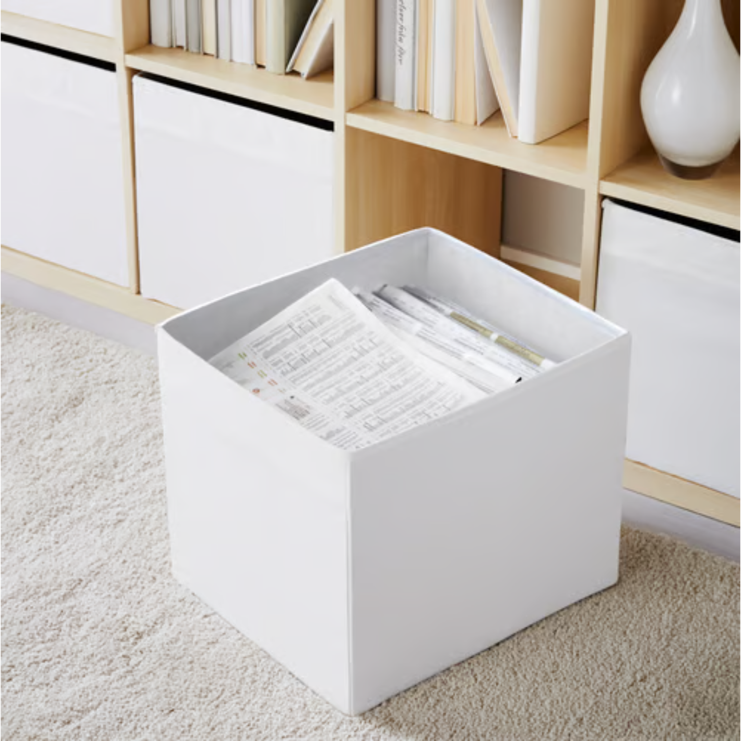 (2 PACK) IKEA DRÖNA Box, 33x38x33 cm (13x15x13 "), WHITE