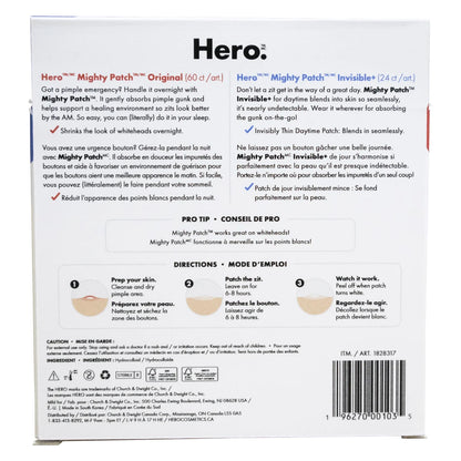 Hero Mighty Patch Original & Invisible+, 84-count Pack