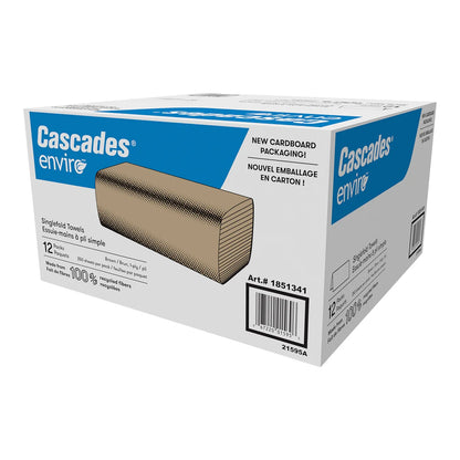 Cascades Enviro Singlefold Hand Paper Towel 12 × 250ct