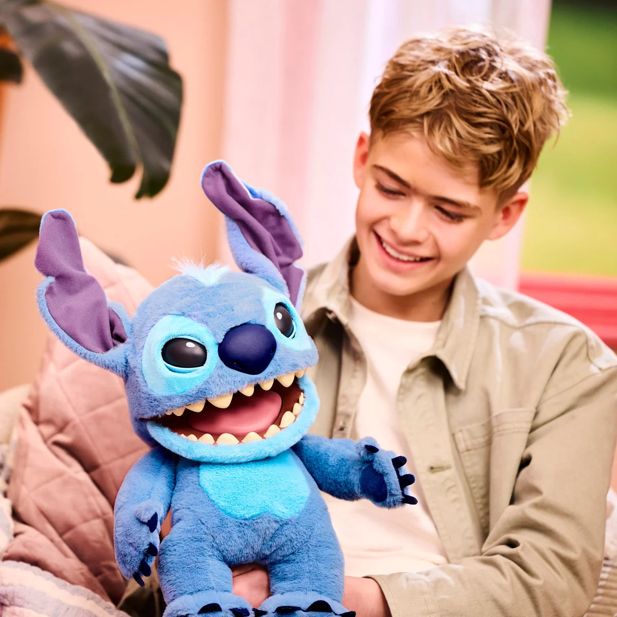 RealFX Disney Stitch Puppet -  Interactive Plush Puppet
