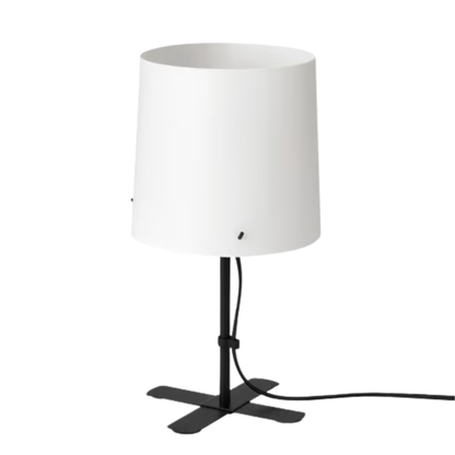 (2 PACK) IKEA BARLAST Table lamp, black/white, 31 cm (12 ")