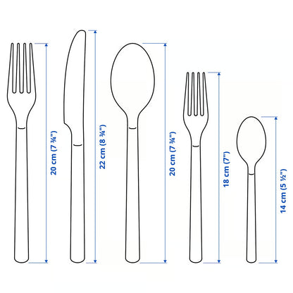 (20-piece)  IKEA 365+ cutlery set, stainless steel