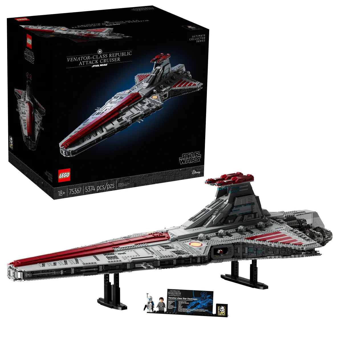 LEGO Star Wars Venator-Class Republic Attack Cruiser  with Bonus LEGO Star Wars C-3PO Buildable Droid Figure