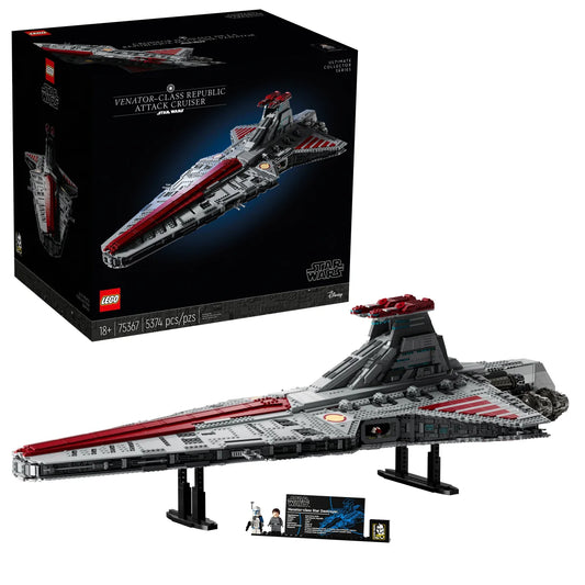 LEGO Star Wars Venator-Class Republic Attack Cruiser  with Bonus LEGO Star Wars C-3PO Buildable Droid Figure