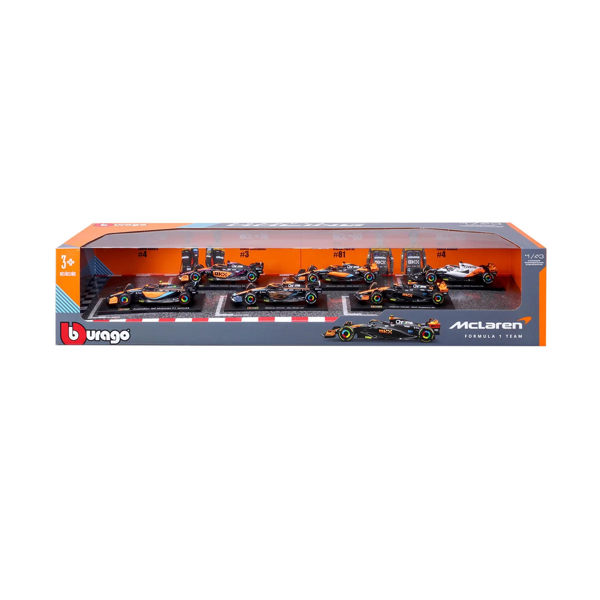 1:43 McLaren Formula Racing Die Cast 6-pack