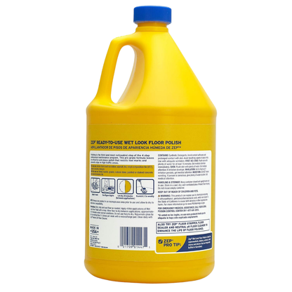 Wet Look Floor Finish – High-Gloss Protective Floor Coating for Hard Surfaces 3.78 L
