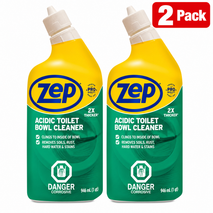 (2 Pack) Zep Acidic Toilet Bowl Cleaner - 946 ml