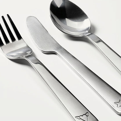 (3 Piece) Kids Stainless Steel Cutlery Set